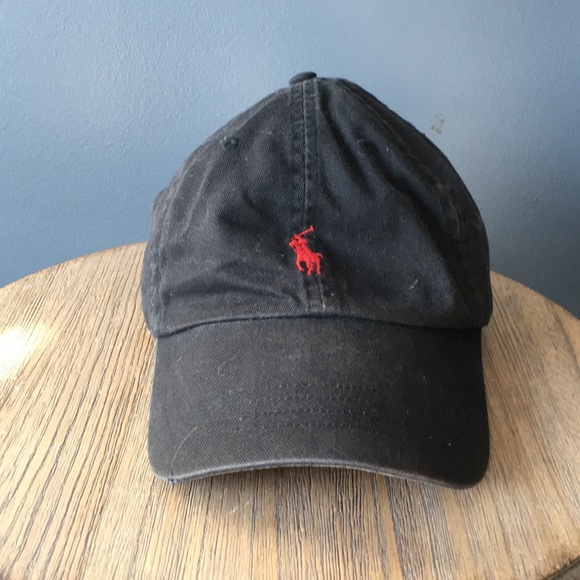 black polo hat